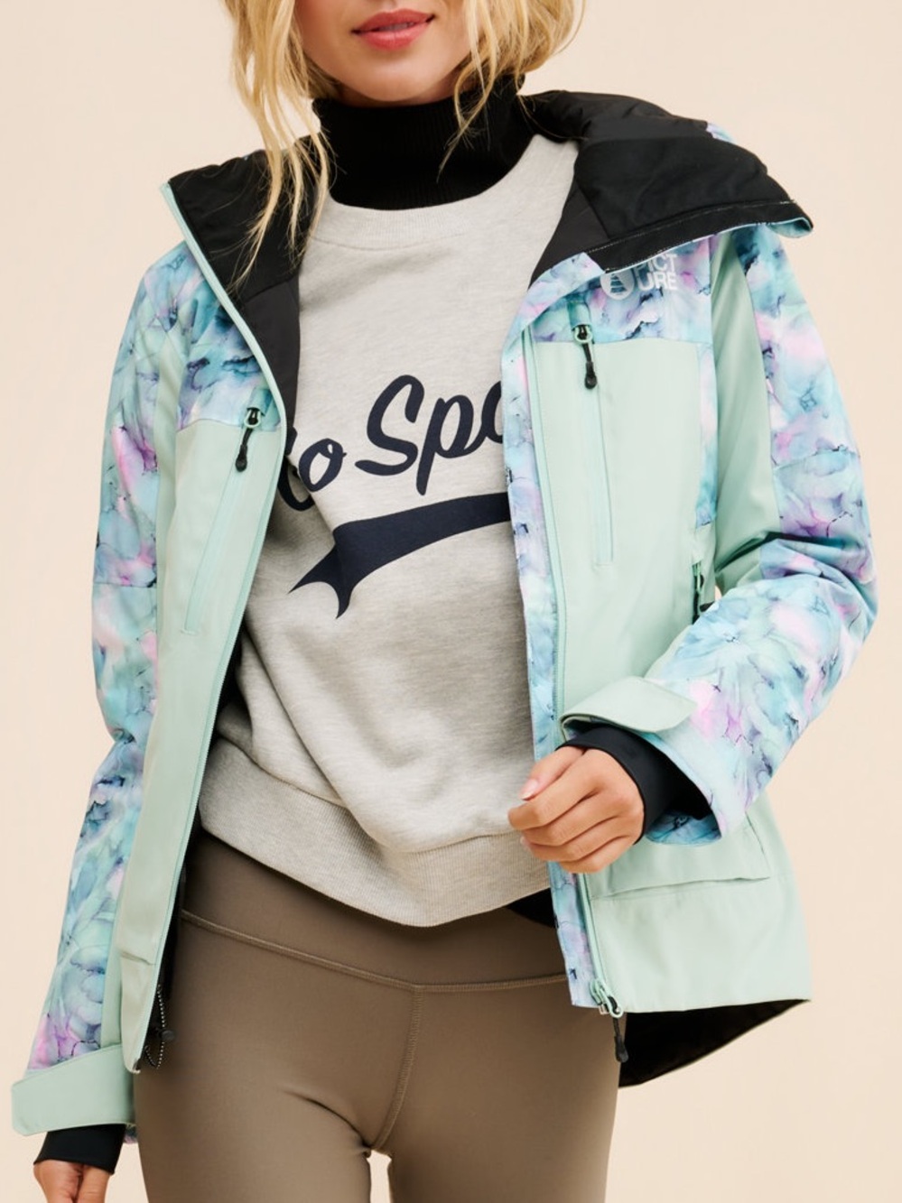 Picture Organic Exa Waterproof Ski Snowboard Jacket Floral S